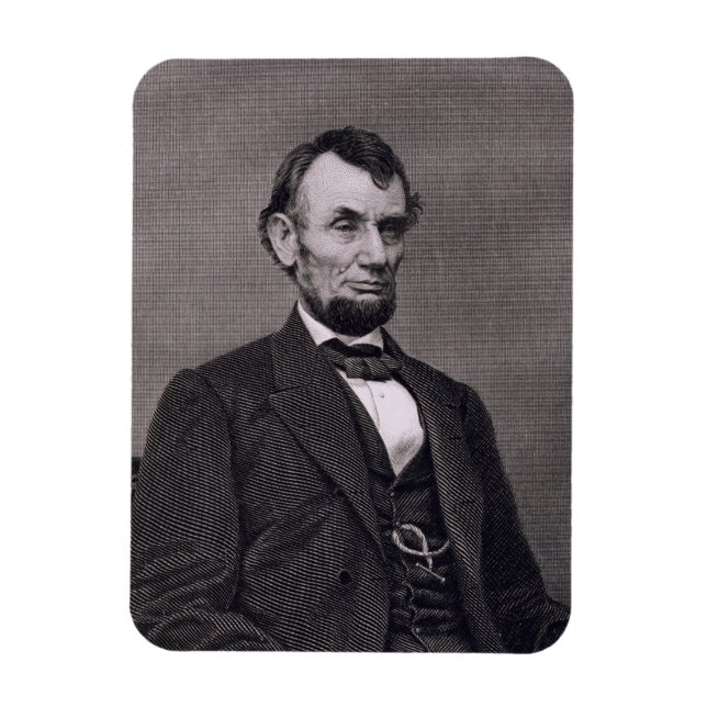 Magnet Flexible Abraham Lincoln, engraved from a photograph by Wil (Vertical)