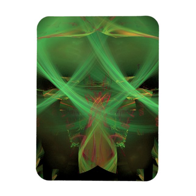 Magnet Flexible Abstrait vert torride (Vertical)