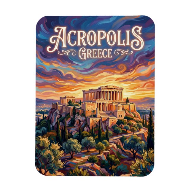 Magnet Flexible Acropole Grèce (Vertical)