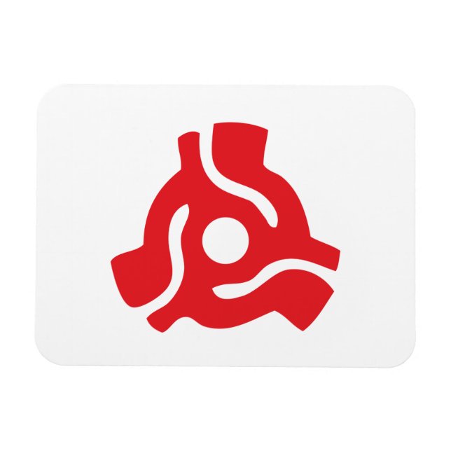 Magnet Flexible Adaptateur de broche en vinyle 7 pouces 45 tr/min (Horizontal)