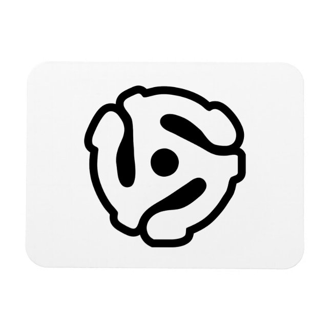 Magnet Flexible Adaptateur vinyle de 7 pouces 45 tr/min insérez l' (Horizontal)