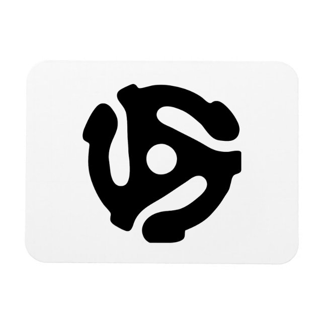 Magnet Flexible Adaptateur vinyle de 7 pouces 45 tr/min insérez l' (Horizontal)