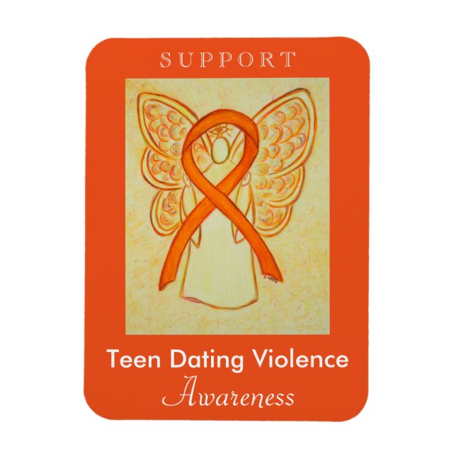 Magnet Flexible Ado Rencontre Violence Sensibilisation Ruban Angel (Vertical)