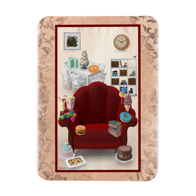 Magnet Flexible Adorables Univers 3D Beaucoup De Nourriture (Vertical)