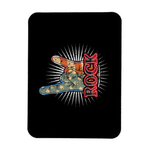 Magnet Flexible Affiche de concert de groupe de rock vintage USA 7
