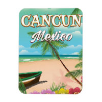 Affiche de la plage de Cancun Mexique