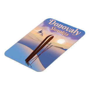 Magnet Flexible Affiche de ski Donovaly Slovaquie.