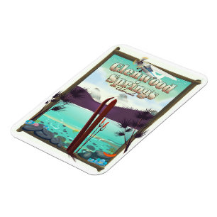 Magnet Flexible Affiche de ski Glenwood Springs Colorado Ski.