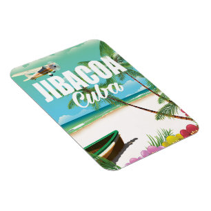Magnet Flexible Affiche de vacances de la plage de Jibacoa
