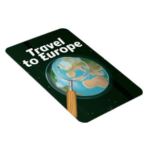 Magnet Flexible Affiche de vacances pour voyager en Europe