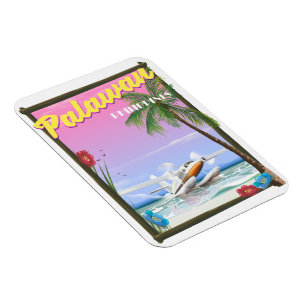 Magnet Flexible Affiche de vol Palawan Philippines