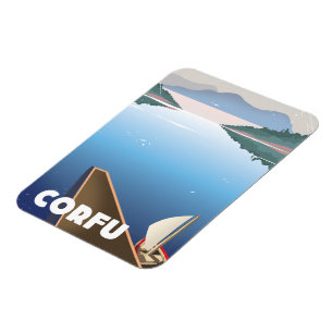 Magnet Flexible Affiche de voyage à Corfou