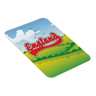 Magnet Flexible Affiche de voyage de la campagne anglaise