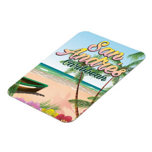 Magnet Flexible affiche de voyage de l'île de San Andrés