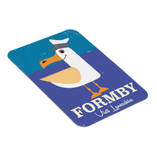 Magnet Flexible Affiche de voyage de mouette de Fomby Lancashire