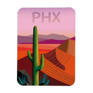 Magnet Flexible Affiche de voyage de Phoenix Arizona