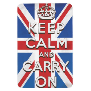 Magnet Flexible affiche de voyage garder son calme et continuer