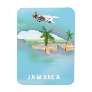 Magnet Flexible Affiche de voyage Jamaica Vintage