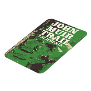 Magnet Flexible Affiche de voyage John Muir Trail Californie.