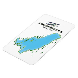 Magnet Flexible Affiche de voyage Lough Beltra Irlande