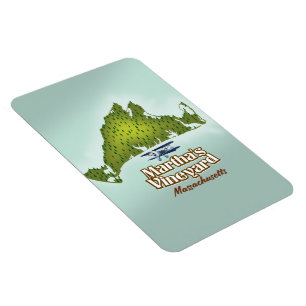 Magnet Flexible Affiche de voyage Martha's vineyard Massachusetts