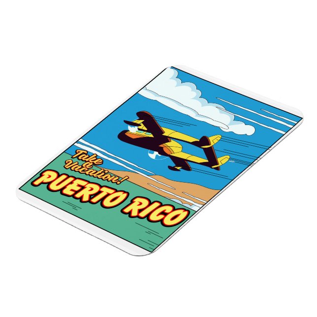 Magnet Flexible Affiche de voyage Porto Rico (Côté Gauche)