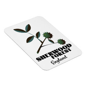 Magnet Flexible Affiche de voyage Sherwood Forest Angleterre