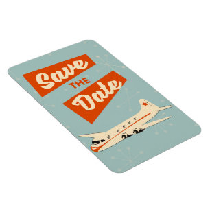 Magnet Flexible Affiche de voyage vintage pour réserver la date