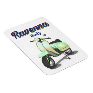 Magnet Flexible Affiche de voyage vintage Ravenne Italie