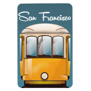 Magnet Flexible Affiche de voyage vintage San Francisco