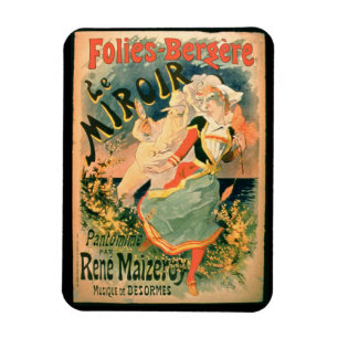 Magnet Flexible Affiche pour "Le Miroir" chez le Folies-Bergere,