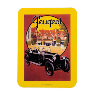 Magnet Flexible Affiche promotionnelle d'automobile de Peugeot