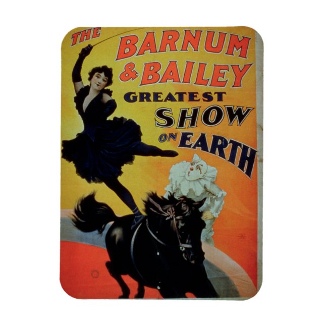 Magnet Flexible Affiche publicitaire 'Barnum and Bailey Greatest (Vertical)