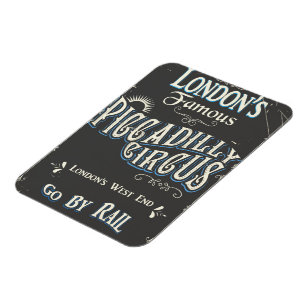 Magnet Flexible Affiche vintage Piccadilly Circus Londres