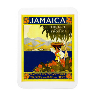 Magnet Flexible Affiche Vintage voyage jamaïcaine