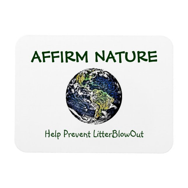 MAGNET FLEXIBLE AFFIRMER LA TERRE NATURELLE (Horizontal)