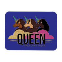 Afro Unicorn Queen Trio Design