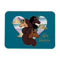 Afro Unicorn Trio Coeur Design