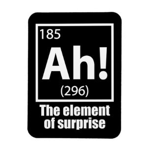 Magnet Flexible Ah ! L'élément de la plaisanterie de la chimie amu