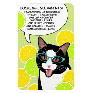Magnet Flexible Aide de chat de cuisine d'équivalents de cuisine