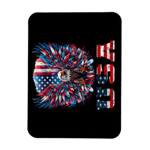 Magnet Flexible Aigle Patriotique Drapeau USA