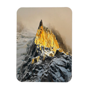 Magnet Flexible Aiguille des Deux Aigles lever de soleil, Chamonix