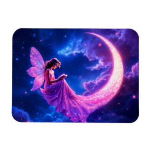 Magnet Flexible ailes de fées rose brillant étoiles lumineuses art
