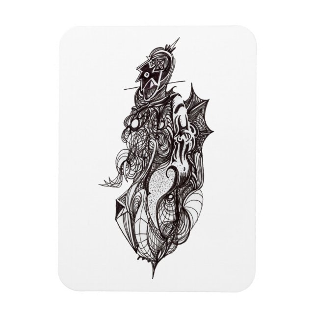 Magnet Flexible Ailes Rider dessin à encre Flexible (Vertical)