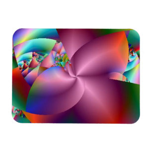 Magnet Flexible Aimant Abstrait Pink Pinwheel