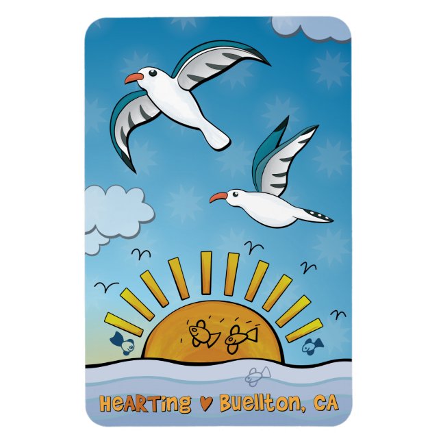 Magnet Flexible Aimant - Au-dessus de la mer (Vertical)