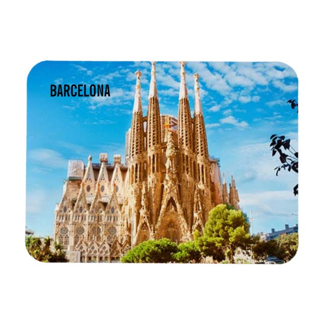 Magnet Flexible Aimant Barcelone Famille Sacrée (Horizontal)