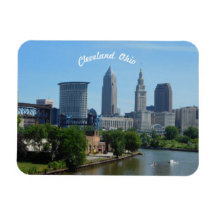 Magnet Flexible Aimant classique de vue de rivière de Cleveland