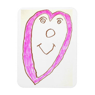 Magnet Flexible Aimant Coeur rose
