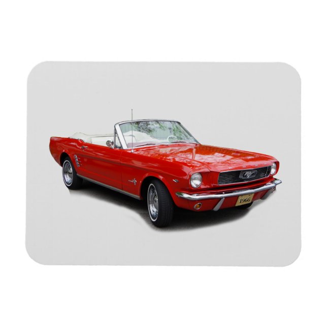 Magnet Flexible Aimant convertible rouge 1966 (Horizontal)